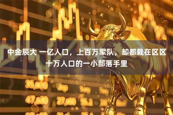 中金辰大 一亿人口，上百万军队，却都栽在区区十万人口的一小部落手里