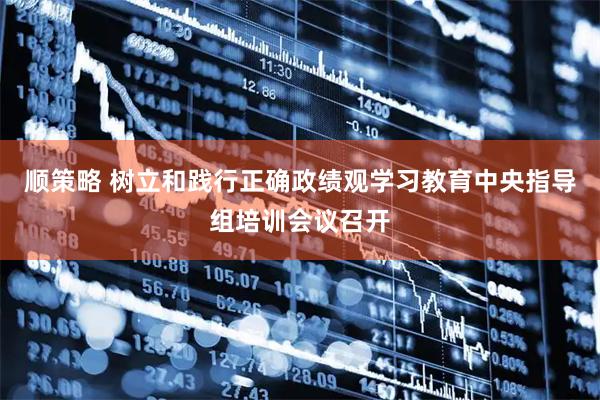 顺策略 树立和践行正确政绩观学习教育中央指导组培训会议召开
